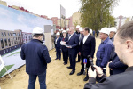 ​Руслан Кухарук проверил готовность стройплощадки к возведению новой школы в Советском