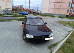 В Югорске произошло ДТП с участием начинающего водителя и школьника