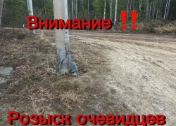 Наезд на опору ЛЭП в Советском. Розыск очевидцев