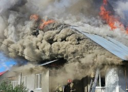 В частном жилом секторе г.п.Советский произошёл пожар