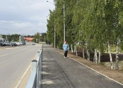 В Советском обустроили первую часть пешеходной зоны на улице Трассовиков