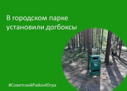 В городском парке Советского установили догбоксы