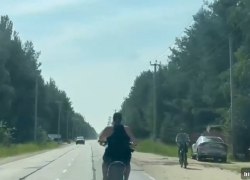 В Югорске госавтоинспекторы задержали нетрезвого мотоциклиста. ВИДЕО В Югорске госавтоинспекторы задержали нетрезвого мотоциклиста. ВИДЕО