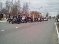 Впервые в городе Советский прошел автопробег с участием мототранспорта.