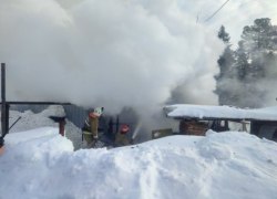 Пожар в жилом секторе пгт. Пионерский