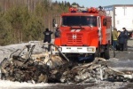 Водитель "двенадцатой" заживо сгорел в ДТП на Серовском тракте