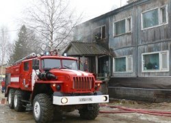 Пожар в Советском по ул. Макаренко (ФОТО)