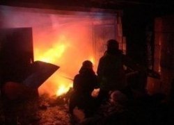 Пожар в Советском районе, п.Малиновский