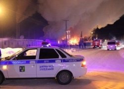 ПОЛИЦЕЙСКИЕ СОВЕТСКОГО РАЙОНА РАБОТАЮТ НА МЕСТЕ ВОЗГОРАНИЯ