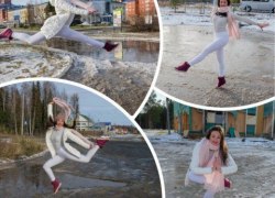 Экспериментальный фотопроект: шпагатом по бездорожью