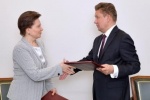 Наталья Комарова и председатель правления ПАО &laquo;Газпром&raquo; Алексей Миллер определили направления расширения сотрудничества