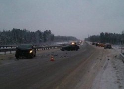 Массовое ДТП на дороге между Советским и Югорском. Водители не пострадали. (ФОТО)