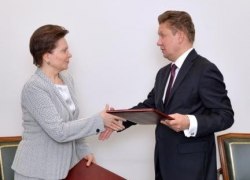Наталья Комарова и председатель правления ПАО &laquo;Газпром&raquo; Алексей Миллер определили направления расширения сотрудничества