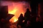 Пожар в Советском районе, п.Малиновский