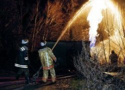 Пожар в г. Советский, ул. Советская Пожар в г. Советский, ул. Советская